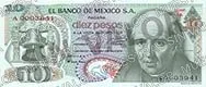 10 pesos, familia AA, anverso