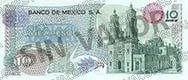 10 pesos, familia AA, reverso