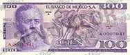 100 pesos, familia AA, anverso