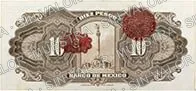10 pesos, primera emisión ABNC, familia AA, reverso