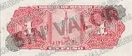 1 peso, tercera emisión ABNC, familia AA, reverso