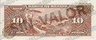 10 pesos, tercera emisión ABNC, familia AA, reverso