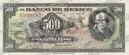 500 pesos, tercera emisión ABNC, familia AA, anverso