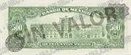500 pesos, tercera emisión ABNC, familia AA, reverso