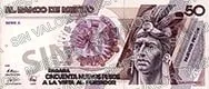 50 nuevos pesos, familia B, anverso