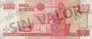 100 nuevos pesos, familia C, reverso