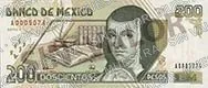 200 pesos, familia D, anverso