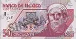 50 pesos, familia D, anverso