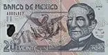20 pesos, familia D1, anverso
