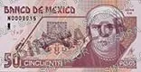 50 pesos, familia D1, anverso