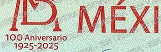 100 pesos, familia G, anverso