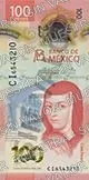 100 pesos, familia G, anverso