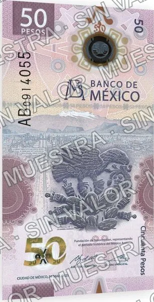 50 pesos, familia G, anverso