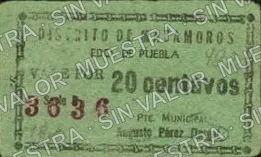 .1 1c Distrito de Matamoros (M3562), anverso (M3562.5a 20c Distrito de Matamoros)