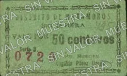 .1 1c Distrito de Matamoros (M3562), anverso (M3562.7 50c Distrito de Matamoros)