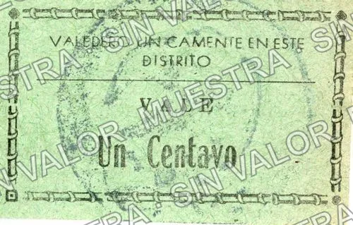 .1 1c Distrito de Matamoros (M3562), reverso