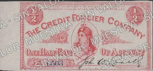 1/2 unit Credit Foncier (M747), M747 1/2 unit Credit Foncier, anverso