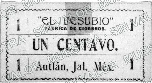 1 centavos, El Vesubio (M2415), anverso