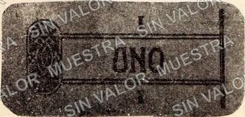 1 centavos, Hacienda de Estipac (M2760), M2760 1c Hacienda de Estipac, anverso