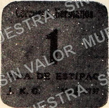 1 centavos, Hacienda de Estipac (M2772), M2772 1c Hacienda de Estipac, anverso