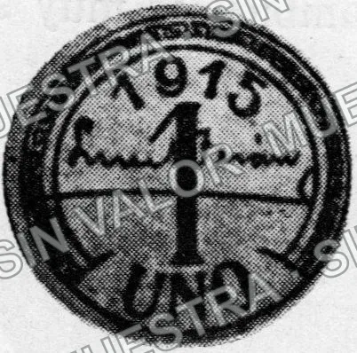 1 centavos, Hacienda Labor de Medina (M2607), anverso