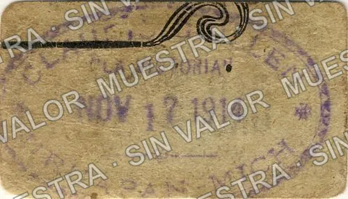 1 centavos, La Victoria (M3117), reverso