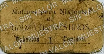 1 centavos, Molinos para Nixtamal (M3356), M3356 1c Molinos para Nixtamal, anverso