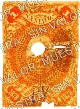 1 centavos, San Luis Potosí to Tampico (M740), anverso