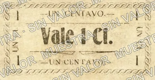 1 centavos, Santa Cruz de Galeana (M1735), anverso
