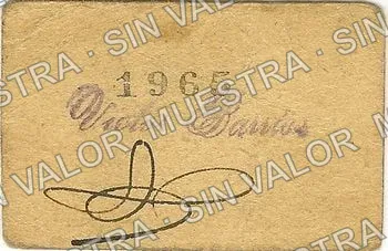 1 centavos, Tesorería Municipal (M3563), anverso (M3563b 1c Tesorería Municipal)