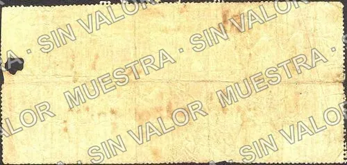 1 peso, Angel Almada & Ca (M752), reverso