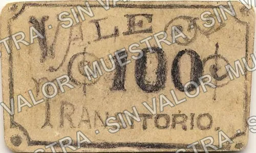 1 peso, Ayuntamiento de 1915, Tixtla (M1985), M1985 $1 Ayuntamiento de 1915, Tixtla, anverso