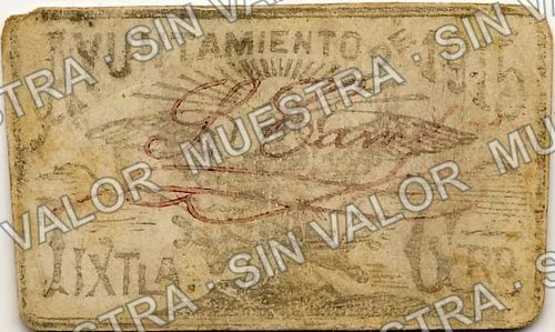 1 peso, Ayuntamiento de 1915, Tixtla (M1985), M1985 $1 Ayuntamiento de 1915, Tixtla, reverso