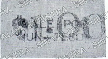 1 peso, Battalón Irregular Numero Treinta (M1898), M1898 $1 Battalón Irregular Numero Treinta, anverso
