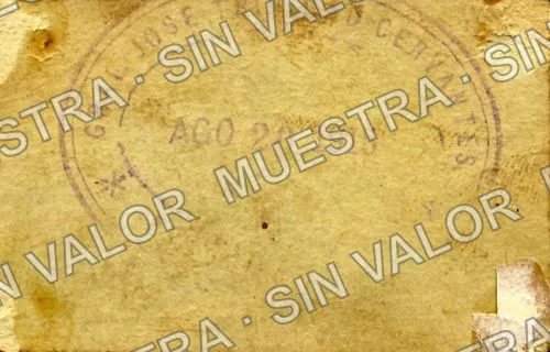 1 peso, Brigada "Cervantes" (M4189), reverso