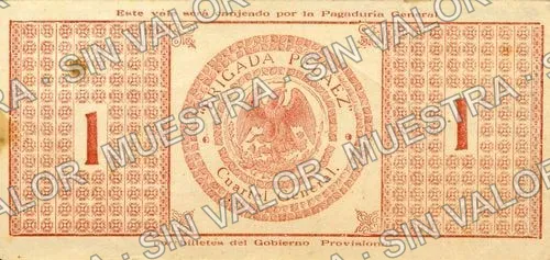 1 peso, Brigada Peláez (M3950), M3950 $1 Brigada Peláez, reverso