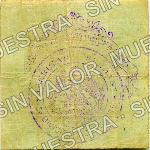 1 peso, Brigada "Serdan" (M3526), reverso