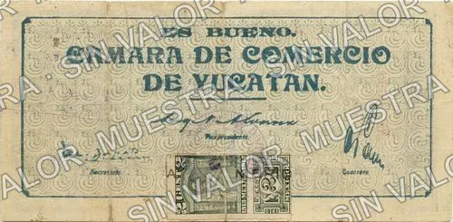 1 peso, Cámara de Comercio (M4168), reverso