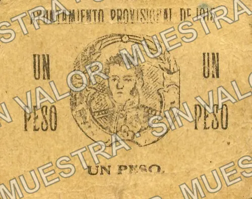 1 peso, Comisión de Hacienda, Bravos (M1923), reverso