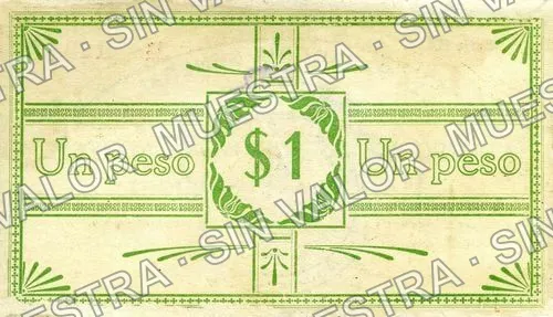 1 peso, Cuerpo de E. del Noroeste (M3330), reverso
