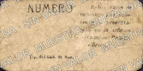 1 peso, Distrito de Cuernavaca (M3209), reverso