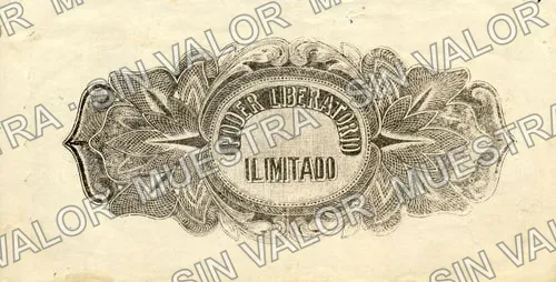 1 peso, División Almazán (M3360), reverso