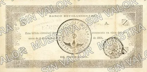 1 peso, Ejército Libertador de Guerrero (M1847), reverso
