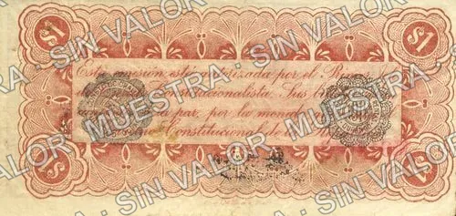 1 peso, Estado de Durango (M1501), reverso