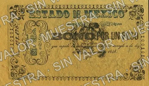 1 peso, Estado de México (M36), M36 $1 Estado de México, anverso