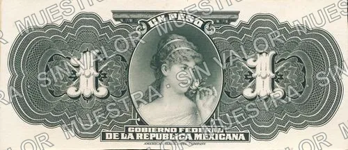 1 peso, Gobierno Federal (M1267), reverso