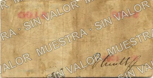 1 peso, Guillermo Purcell y Cía. Sucs (M1158), reverso