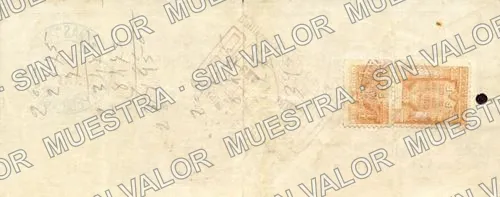 1 peso, Guillermo Purcell y Cía. Sucs (M1168), M1168 $1 Guillermo Purcell y Cía. Sucs., reverso