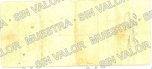 1 peso, Hacienda 25 (M3866), reverso