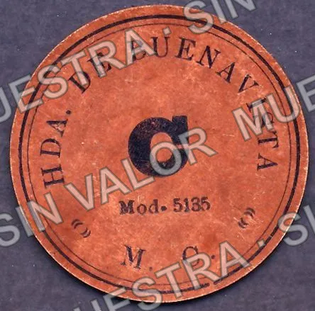1 peso, Hacienda de Buenavista (M2539), reverso